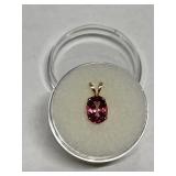 PINK TOPAZ 1.56CT IN 14K GOLD SETTING