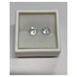 PAIR 7MM ROUND STONES