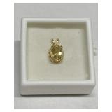 CITRINE 1.06CT IN 14K GOLD SETTING