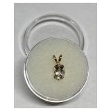 MORGANITE 0.65CT IN 14K GOLD SETTING