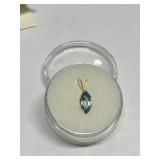 BLUE SAPPHIRE 0.80CT IN 14K GOLD SETTING
