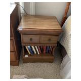 FORMICA TOP, WOOD NIGHTSTAND