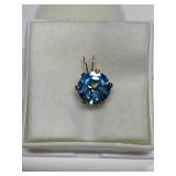 SWISS BLUE TOPAZ 1.92CT IN GOLD FILLED SETTING