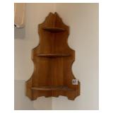 WOOD CORNER SHELF