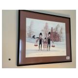 MOSS PRINT FRAMED AND DATED