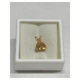 CITRINE 1.35CT IN14K GOLD SETTING