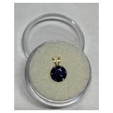 BLUE PASSION TOPAZ 1.30CT IN 14K GOLD SETTING