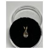 WHITE TOPAZ0.5CT IN 14K GOLD SETTING
