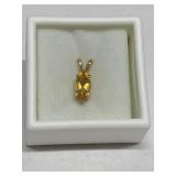 CITRINE IN 14K GOLD SETTING