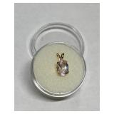 MORGANITE 1.10CT IN 14K GOLD SETTING