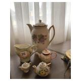 R S GERMANY CREAMER, TEAPOT, JAPAN PITCHER