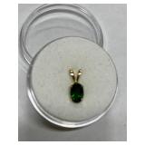 CHROME DIOPSIDE 0.56CT IN 14K GOLD SETTING