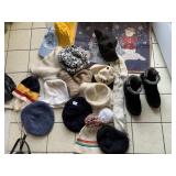 HATS AND SIZE 8.5 BOOTS