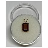 SPESSARTINE GARNET 1.25CT IN 14K GOLD SETTING