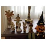 LIGHT UP PUMPKIN, PILGRIM BEARS BY LEFTON