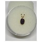 NATURAL SPINEL .55CT PENDANT IN 14K GOLD SETTING