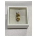 CITRINE 3.20CT IN STERLING SILVER SETTING