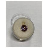 AMETHYST 1.58CT IN 14K GOLD SETTING