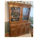 TAYLOR STUART TWO PIECE HUTCH W/ 2 GLASS DOORS