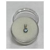 SWISS BLUE TOPAZ IN STERLING SILVER SETTING