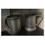 PEWTER STEINS, ETC.