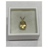 CITRINE IN STERLING SILVER SETTING