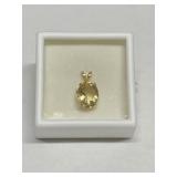 CITRINE 2.01CT IN 14K GOLD SETTING