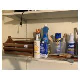 WOOD TOTE, CLEANING PRODUCTS NEW DAWN