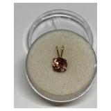 PAD TOPAZ IN STERLING SILVER SETTING