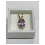PINK TOPAZ 5.25CT IN 14K GOLD SETTING