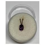 AMETHYST IN STERLING SILVER SETTING