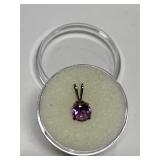 AMETHYST IN STERLING SILVER SETTING