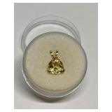 CITRINE IN 14K GOLD SETTING