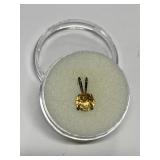 CITRINE IN STERLING SILVER SETTING