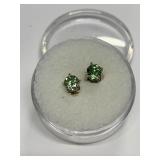 TSAVORITE GARNET 4MM PENDANT IN 14K GOLD SETTING