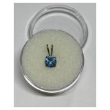 BLUE ZIRCON IN STERLING SILVER SETTING