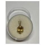 CITRINE IN STERLING SILVER SETTING