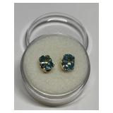 BLUE ZIRCON 2.8CTW IN STERLING SILVER SETTING