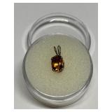 MADIERA CITRINE .80CT IN STERLING SILVER SETTING