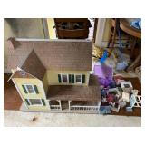 DOLL HOUSE AND FURNITURE