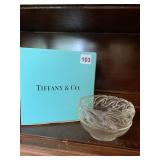 TIFFANY & CO CRYSTAL BOWL AND GIFT BOX, SHADYSIDE
