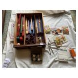 CANDLES, SEEDS, CARDS, NAPKIN RINGS