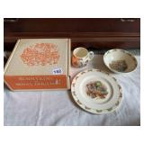 BUNNY KIN BY ROYAL DOULTON 3 PC. DISH SET IN BOX