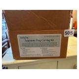 SOAP STONE FROG CARVING KIT