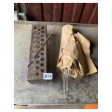 MEDICAL INSTRUMENT STERILIZER RACK W/ GLASS TUBES