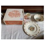 BUNNY KIN BY ROYAL DOULTON 3 PC. DISH SET IN BOX