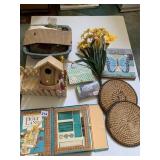 HOLY LAND BOOK, BIRD HOUSE, ETC.