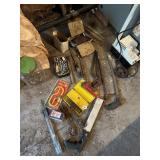 SAWS, DRILL BITS, HEAVY DUTY BOLTS, PIPE WRENCH,