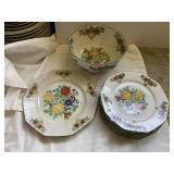 BAVARIA TIRSCHENREUTH PLATES 5 PC. AND BOWL