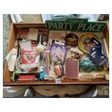 PARTY SUPPLIES, PARTY PLACE SIGN, ZIGGY NAPKINS,